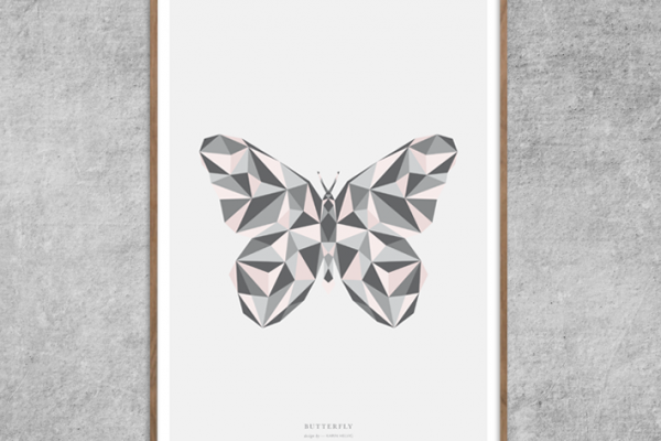 Plakat_butterfly_sommerfugl-rosa_nude_poster_Red-Zone