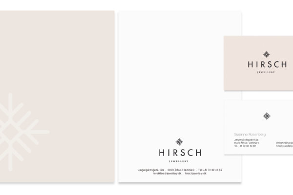 Hirsch smykker, Aarhus, design, identitet, responsive web design