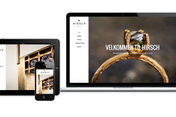 Hirsch smykker, Aarhus, design, identitet, web design